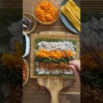 キンパ🤍レシピはインスタに♡ #お弁当 #お弁当詰め方 #food #おかん弁当 #asmr #cooking #簡単レシピ #キンパ