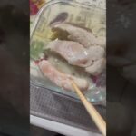 【今日のレシピ】【作り置き】ささみのゆかり和え #簡単レシピ #副菜レシピ #レンジで簡単 #作り置き #お弁当のおかず