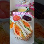 《野菜たっぷり!萌断サンドイッチ》#サンドイッチ #おうちカフェ #萌え断 #簡単レシピ #キャロットラペ #かぼちゃサラダ #カフェ風 #ランチメニュー #簡単おいしい #簡単1品 #野菜たっぷり