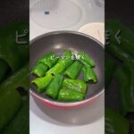 【楽めし】ピーマンの麺つゆ浸し　#簡単レシピ #料理 #ピーマン #めんつゆ #作り置き