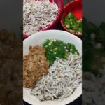 【しらす納豆オクラ丼】乗っけるだけでこんな美味しい😋残った白身は付け合わせの卵スープに使いました🥰#料理 #料理動画 #レシピ動画 #おうちごはん #簡単レシピ #かんたんレシピ #しらす丼