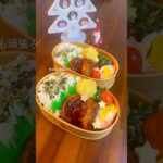 【ハンバーグ弁当】2人分のお弁当作り#料理作り #料理動画 #同棲ご飯 #手作りご飯 #簡単レシピ #お料理動画 #cooking #自炊 #ハンバーグ#お弁当記録