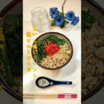 焦がし塩ピーマンと鶏むねそぼろ丼 塩ピーマンと甘い鶏そぼろの丼作りました【節約ごはん370】#shorts #簡単レシピ #料理 #節約