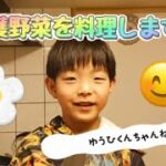 収穫した野菜を料理します！byゆうひくんちゃんねる