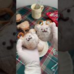 ゆるかわトナカイブッセ🦌 #ブッセ #クリスマススイーツ #あんバター #簡単レシピ #簡単スイーツ #おうちカフェ #おうちcafe #homecafe #bouchee