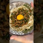 ビャンビャン麺風きしめん#アケメシ#サラメシ#ビャンビャン麺#混ぜ麺