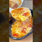 トマトの酸味がたまらない🤤フワとろトマたまスープ🍲