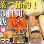 【3日間の夕飯献立】冬野菜で節約!晩ご飯レシピ【主婦の夜ご飯】