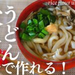 10分で作れる！【米粉うどん】つるつる美味しいグルテンフリーうどんが、簡単で美味しくて最高すぎた！rice flour udon noodles