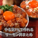 やる気1%で作れるサーモン丼まとめ