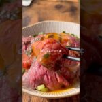 ローストビーフ丼🥩 #簡単レシピ #簡単ごはん #cooking #簡単おうちごはん #夫婦ごはん #時短レシピ #牛肉レシピ #ローストビーフ