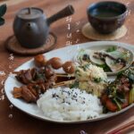 身体を温める居酒屋おかずプレート。野菜たっぷりヘルシー！