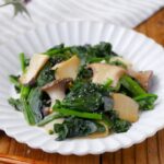 【エリンギとほうれん草のめんつゆ炒め】お弁当のおかずにピッタリ！バターがポイント！