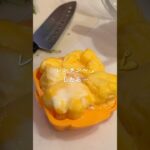 100均たまご焼き【お弁当作り】顔弁の作り方💕ピーマン副菜✨#簡単レシピ #顔弁当#副菜レシピ #キャラ弁 #shorts