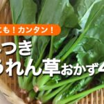 【副菜に困ったらこれ！】ほうれん草の絶品レシピ4選