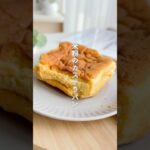 米粉のカステラパン #米粉スイーツ #米粉おやつ #米粉レシピ #米粉 #米粉パン たまご1個、米粉大さじ2、アガベシロップ大さじ1