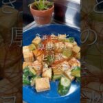 冷蔵庫にあるものでサッとメインおかず　きゅうりと厚揚げのピリ辛マヨネーズ炒め　【お買い物リスト】はコメント欄へ　#おうちごはん #おつまみ #cooking #料理 #自炊 #レシピ #簡単レシピ