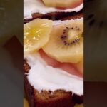 ヘルシーレシピ？もはやご褒美。幸せホルモンで飛びます。#食べ痩せ #レシピ #ダイエット #ヘルシー #ねこくら式 #スイーツ #おやつ #おつまみ #ベースプレッド #キウイ#shorts