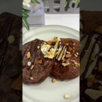チョコバナナパンケーキ🥞´-#簡単レシピ #ヘルシーレシピ #ヘルシースイーツ #おうちカフェ