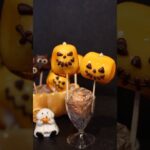 【材料4つ】簡単に作れるハロウィンスイーツの作り方🎃📍詳しい作り方はYouTubeへ#ハロウィンお菓子 #マシュマロ #ジャックオーランタン #簡単お菓子レシピ #マシュマロ #まいおか研