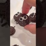 ハロウィンスイーツの飾りにぴったり！クモの作り方🕷️#クモ #ハロウィンスイーツ #ハロウィンレシピ   #チョコムース  #簡単お菓子レシピ #まいおか研
